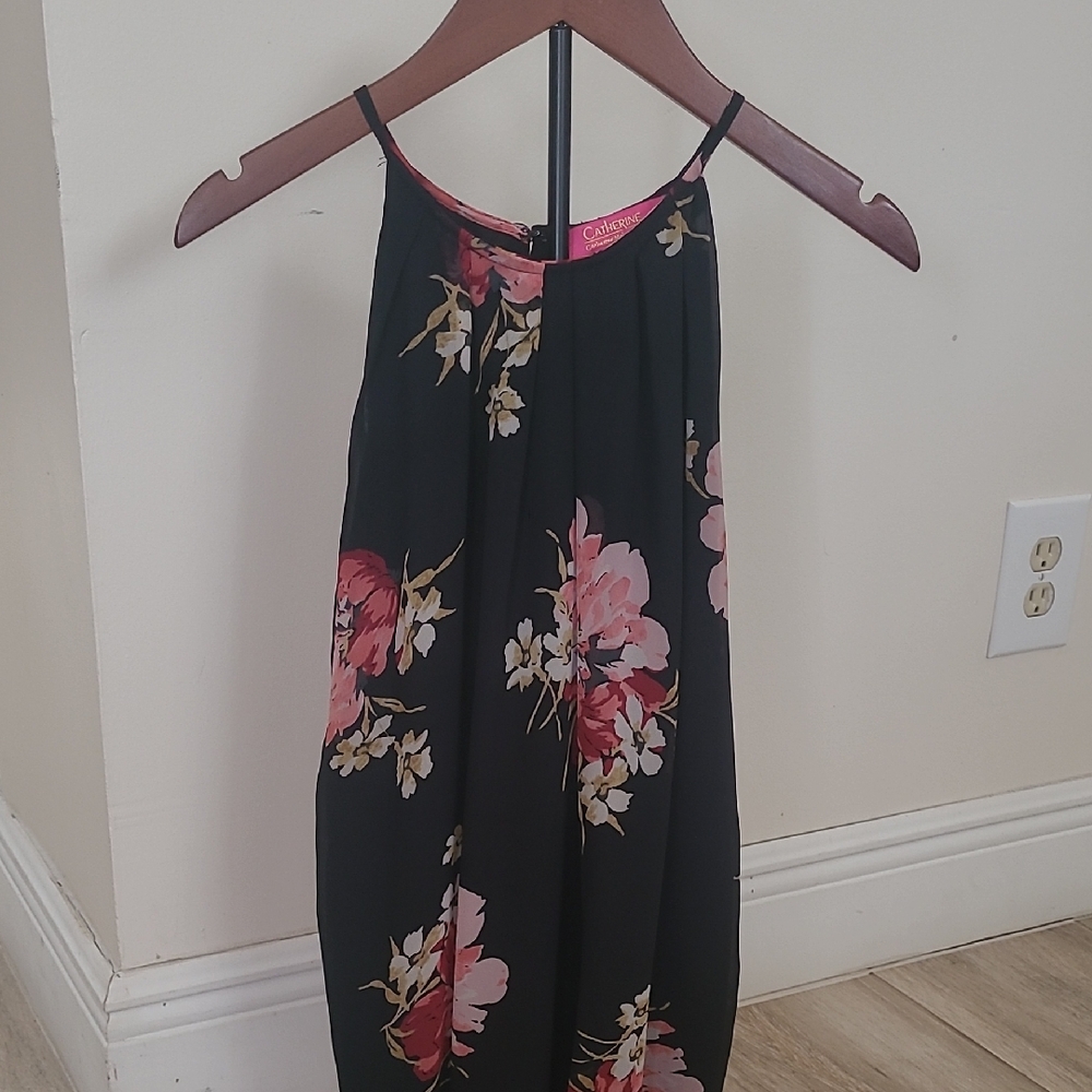 Black Floral Blouse